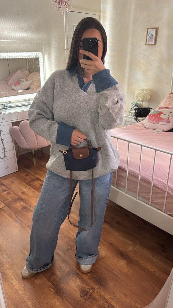 Pull Bleu | Gris